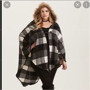 Torrid fleece cape